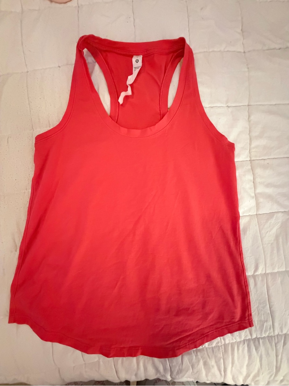 lululemon athletica Coral-Red Racerback Tank